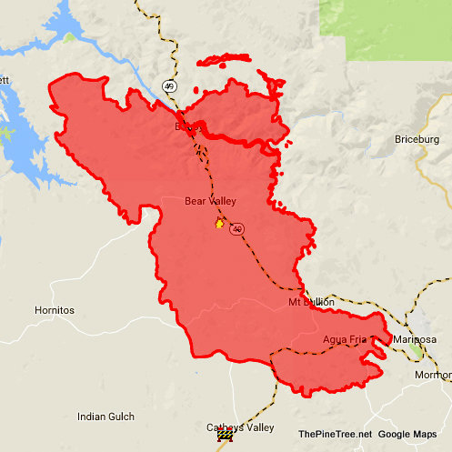 Detwiler Fire Swells to 45,724 acres, 7% contained, 8 Structured Burned, 1 Damaged, 1,500 Threatened