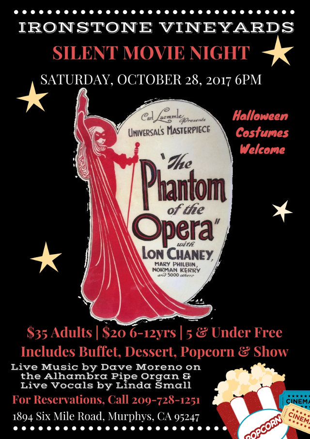 Make Plans For Phantom of the Opera at Ironstone on October 28th