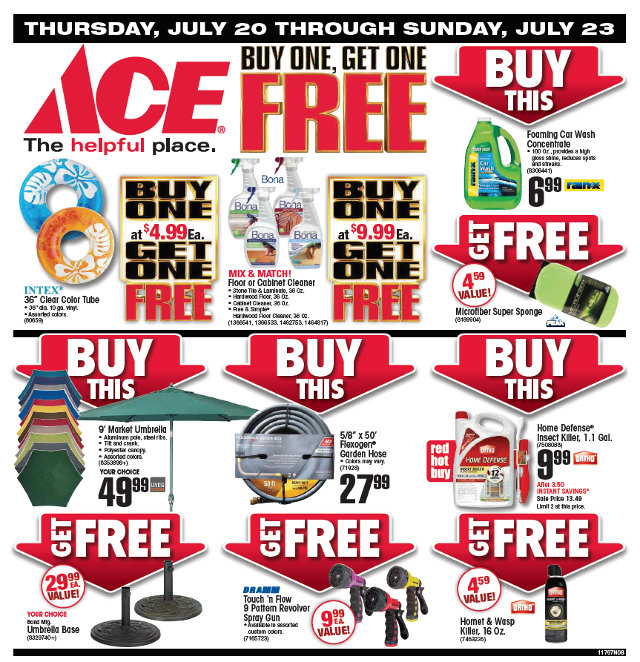 Great July Specials at Arnold Ace Home Center