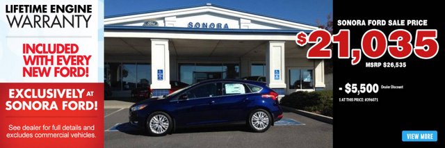 Experience The Difference At Sonora Ford!