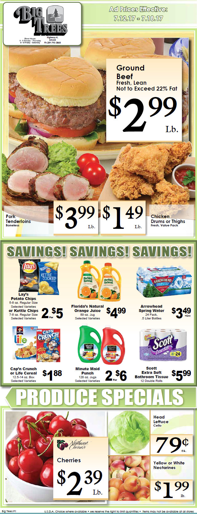 Big Trees Market Weekly Ad & Specials Through July 18th
