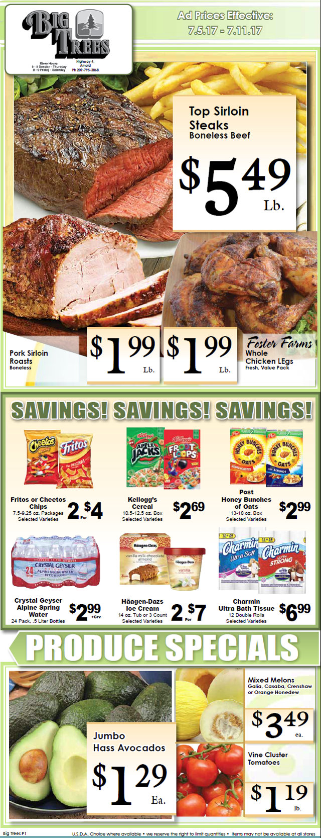 Big Trees Market Weekly Ad & Specials Through July 11th