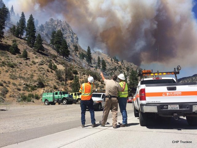 Fire Update…Heading to Reno or North Lake Tahoe..Take 50 If You Can, I-80 Still Down Due To Brush Fire
