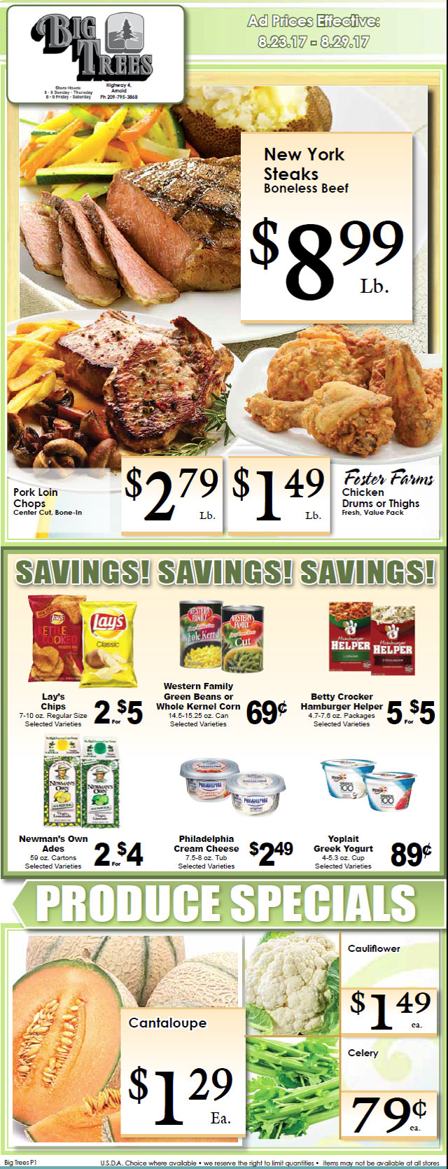 Big Trees Market Weekly Ad & Specials Through August 29th