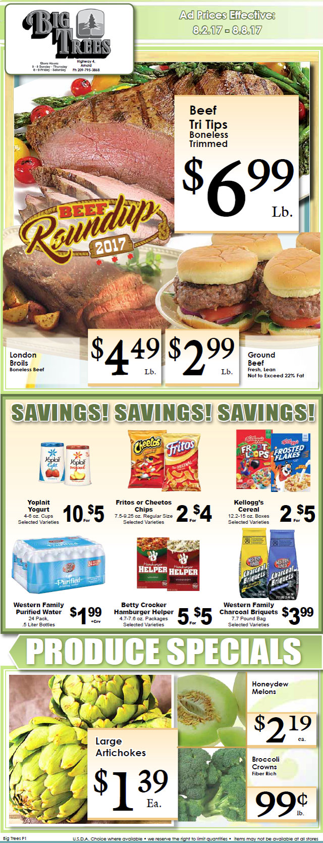 Big Trees Market Weekly Ad & Specials Through August 8th