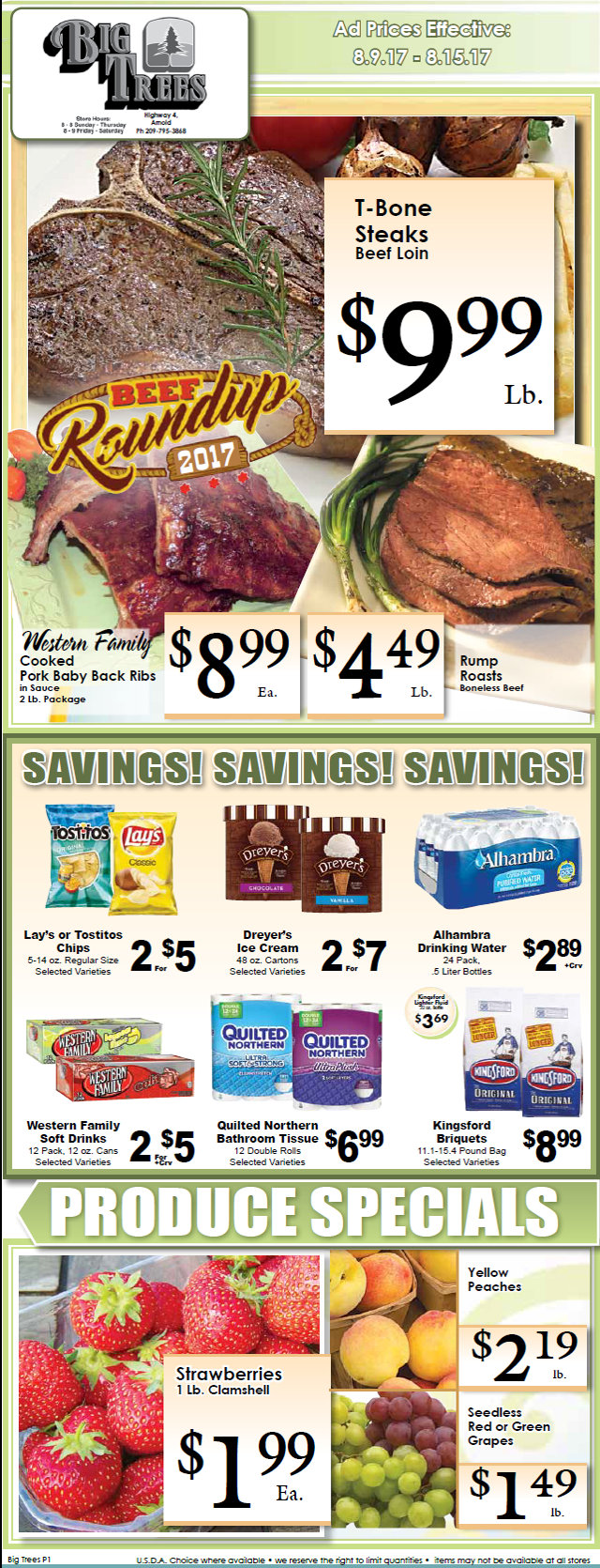 Big Trees Market Weekly Ad & Specials Through August 15th
