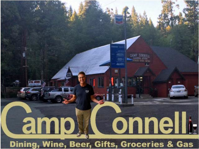 The Beer Garden at Camp Connell Welcomes Chains Required!  100% Grove Guaranteed!