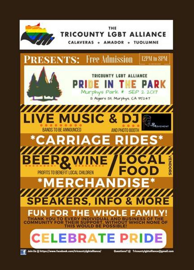 Second Annual Pride in the Park is September 2nd.