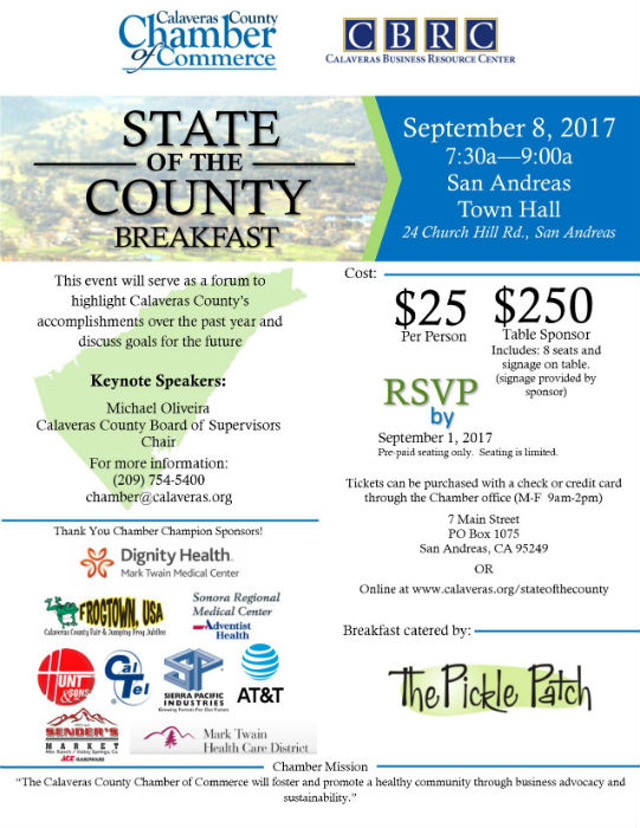 Two Big Events This Week For Calaveras Chamber