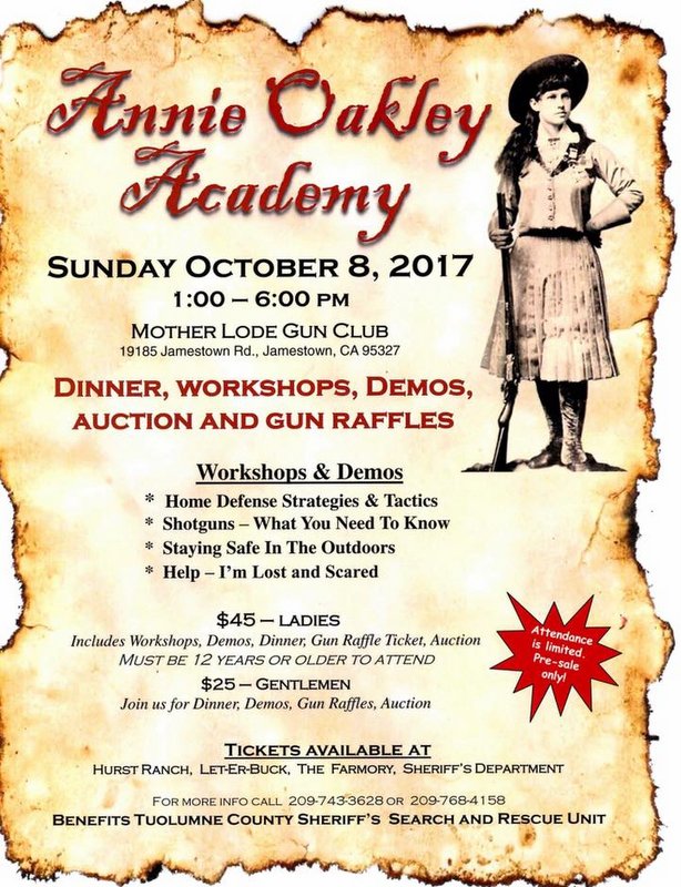 Annie Oakley Academy on October 8th
