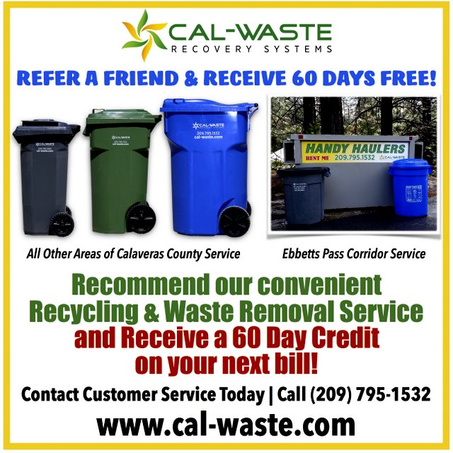 Refer A Friend & Get 60 Days Free Service From CAL-WASTE