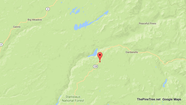 Traffic Update….Vehicle vs Tree in Hwy 108 High Country