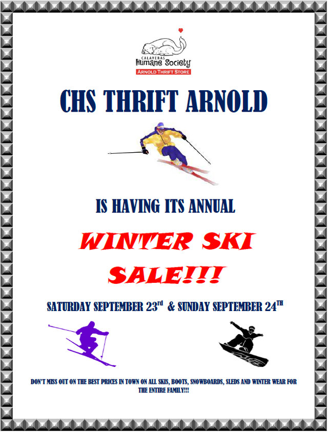 The Big, The Ginormous Annual Winter Ski Sale at CHS Thrift