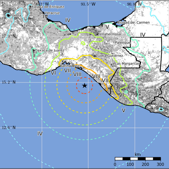 Magnitude 8.1 Earthquake Strikes 87 Kilometers Southwest of Pijijiapan, Mexico
