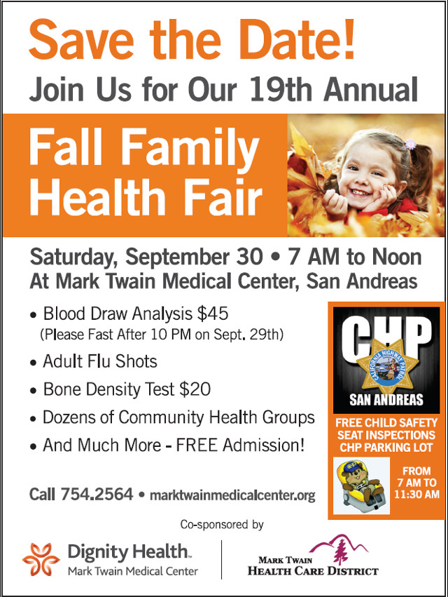 Mark Twain Medical Center Hosts Annual Fall Health Fair September 30th