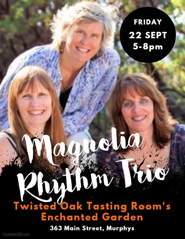 Magnolia Rythm Trio Live Tonight at Twisted Oak Tasting Room