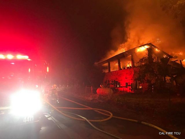 Early Morning Fire Destroys Mountain Ranch Home