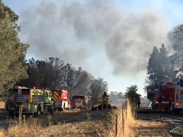 Home, Barn & 12 Acres Burn on Friday Afternoon In Lake Camanche Area