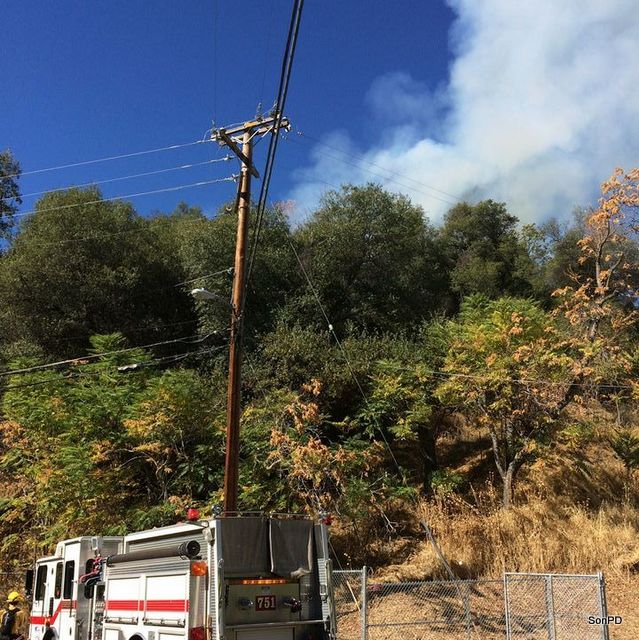 Vegetation Fire Under Investigation Near Sonora High School