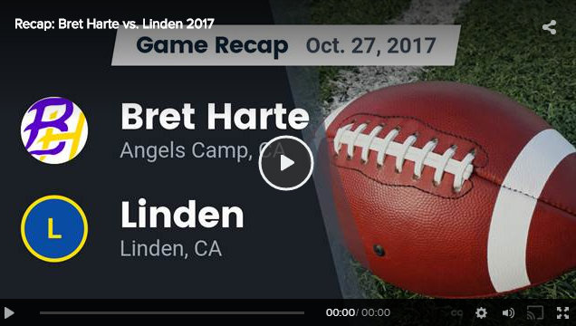 The Bret Harte Bullfrogs Edge Linden 40-38 in a Mother Lode League Football Match up