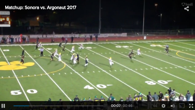 Mother Lode League Football Action as Sonora Moves to 7-2 With Win Over Argonaut