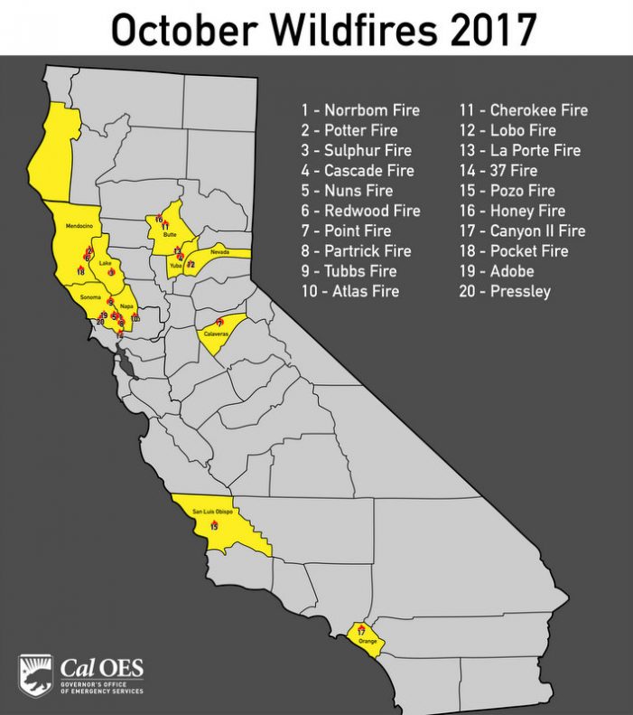 Wednesday Fire Summary, Fatalities Climb to 42, 210,000 Acres, 5,700 Structures Destroyed, 22,000 Remain Evacuated
