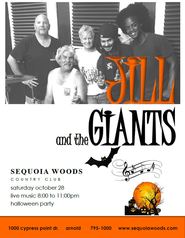 Don’t Miss Jill & The Giants at Sequoia Woods Saturday Night