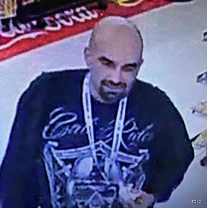 Do you know this man?  Wanted in String of Thefts