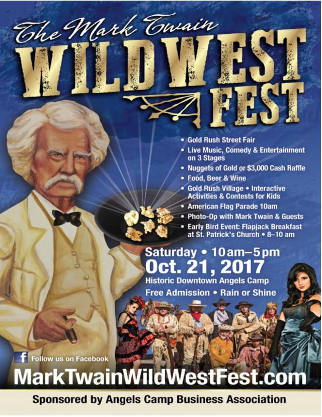 The Mark Twain Wild West Fest, All Day Street Fair on October 21st.