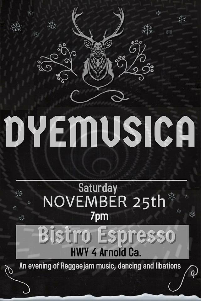 DYEMUSICA Live at Bistro Espresso Saturday Thanksgiving Weekend!
