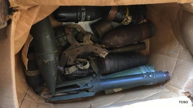 WWII Era Grenades, Mortar Rounds & Ordnance Rendered Safe By Calaveras Bomb Squad