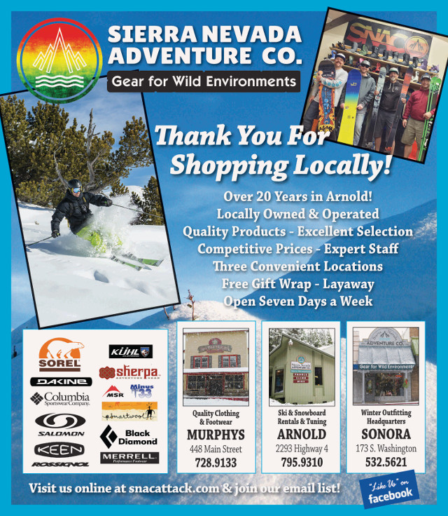 Be Ready for Winter & Thank You for Shopping Locally at SNAC!