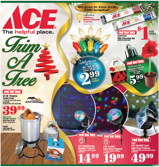 The Big Arnold Ace Home Center Trim A Tree Ad