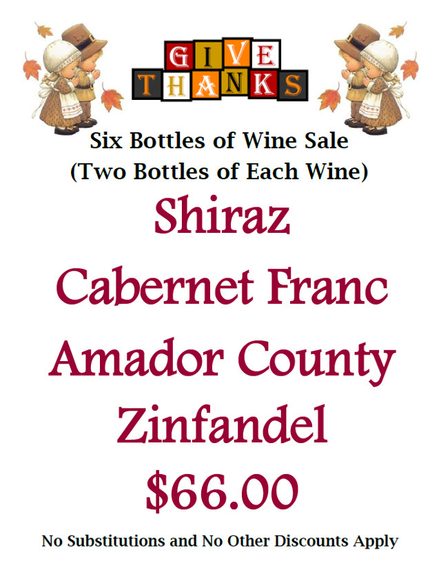 You Will Be Thankful for These Great Wine Specials From Black Sheep Winery