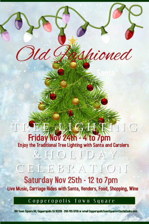 Old Fashioned Tree Lighting & Holiday Celebration At The Square!