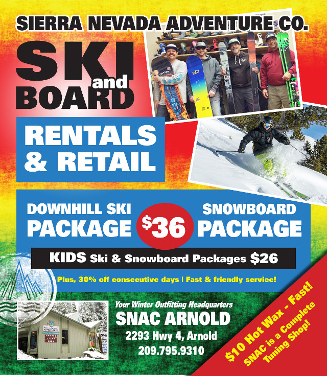 Be Ready for Winter & Thank You for Shopping & Renting Locally at SNAC!