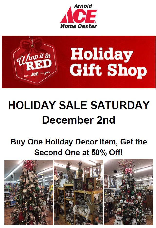 Great Savings on Holiday Decor at Arnold Ace Home Center