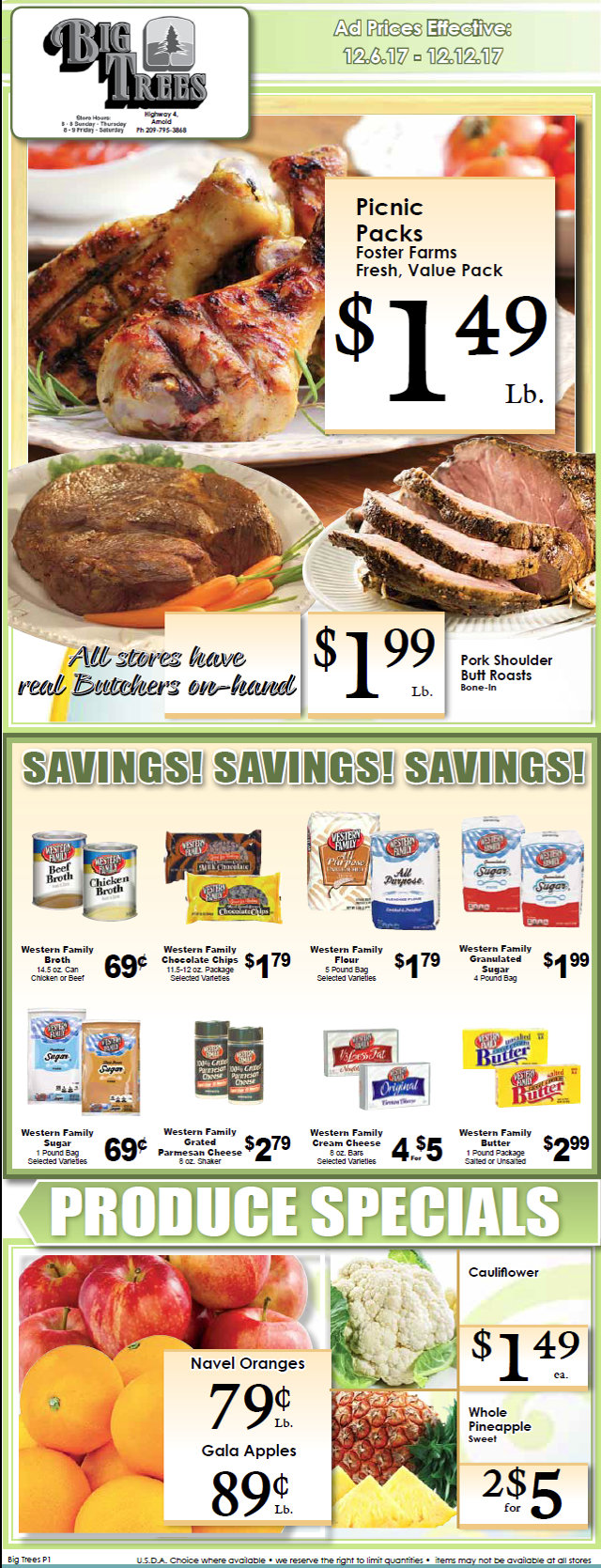 Big Trees Market Weekly Ad & Grocery Specials Through December 12th