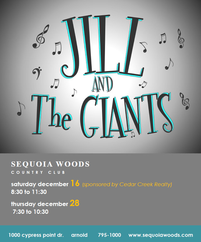 Jill & The Giants will be Rocking Sequoia Woods in December