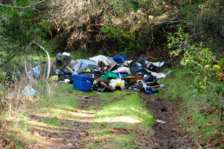 Trash Dumping Becoming A Problem on Sheep Ranch Road.