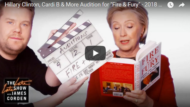 Hillary Clinton, Cardi B & More Audition for “Fire & Fury” – 2018 GRAMMYs
