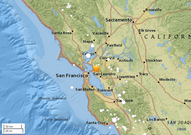 No Damage Reported After Magnitude 4.5 Earthquake Wakes Bay Area