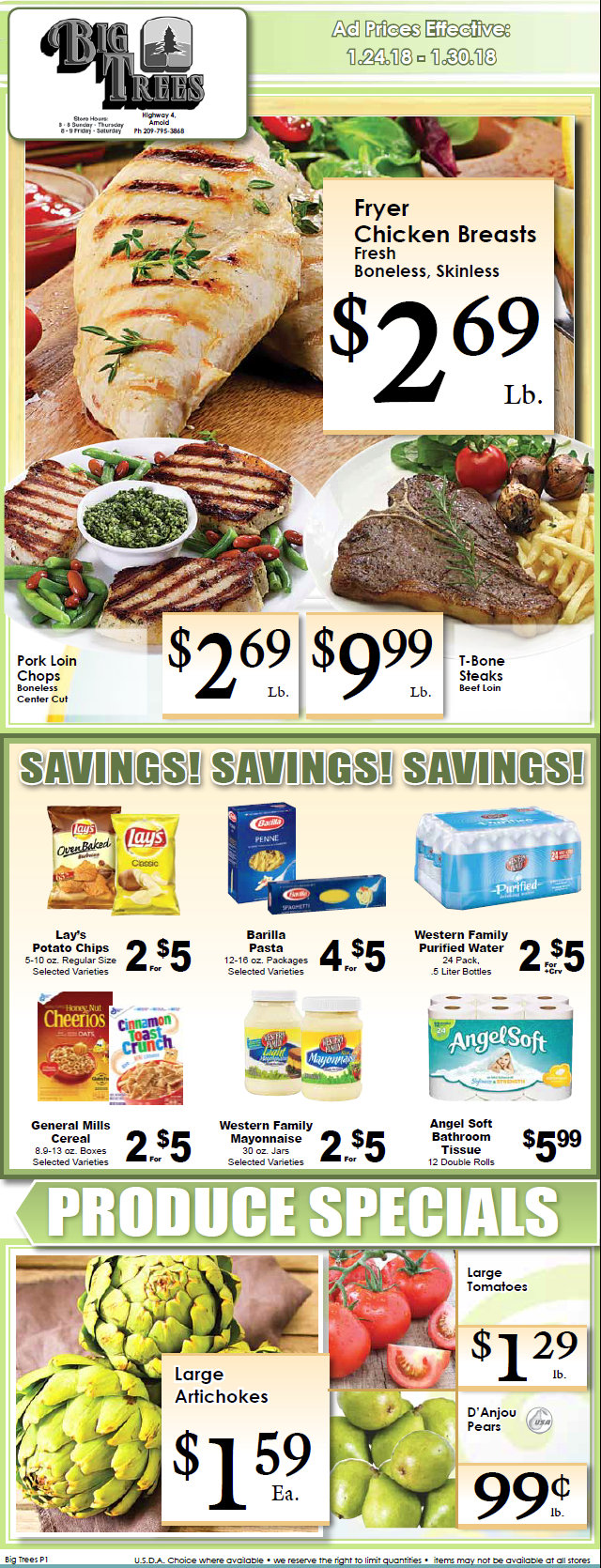 Big Trees Market Weekly Ad & Specials Through January 30th