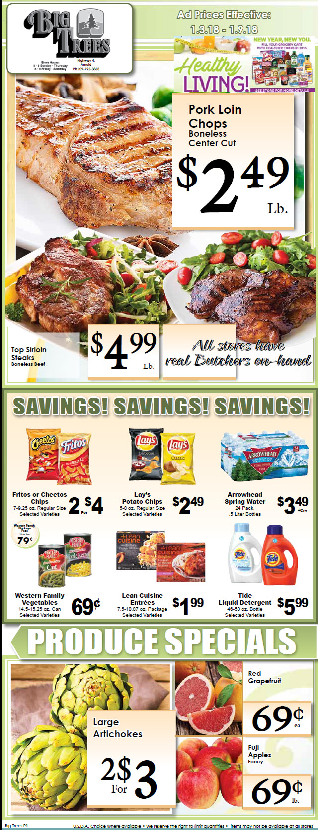 Big Trees Market Weekly Ad & Specials Through January 9th