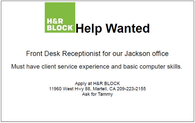H&R Block is Hiring in Jackson