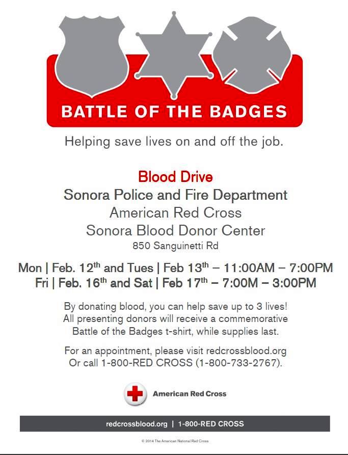 The Battle of the Badges Blood Drive