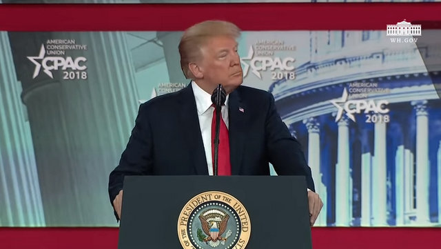 President Trump at the Conservative Political Action Conference