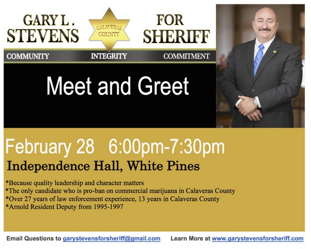 Gary L. Stevens For Sheriff Meet & Greet at Independence Hall