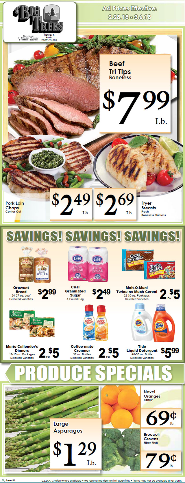 Big Trees Market Weekly Ad & Specials Through March 6th