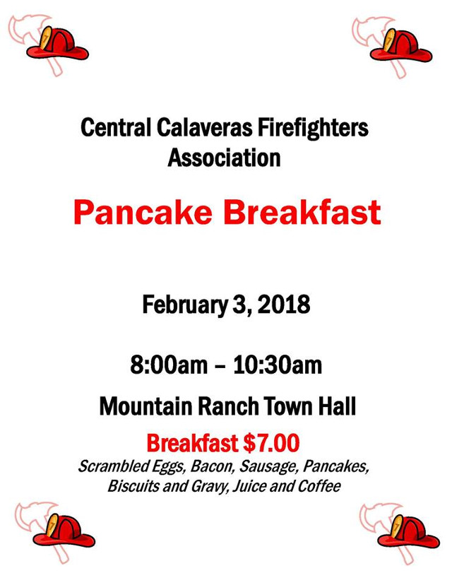 The Big & Delicious Central Calaveras Firefighters Pancake Breakfast